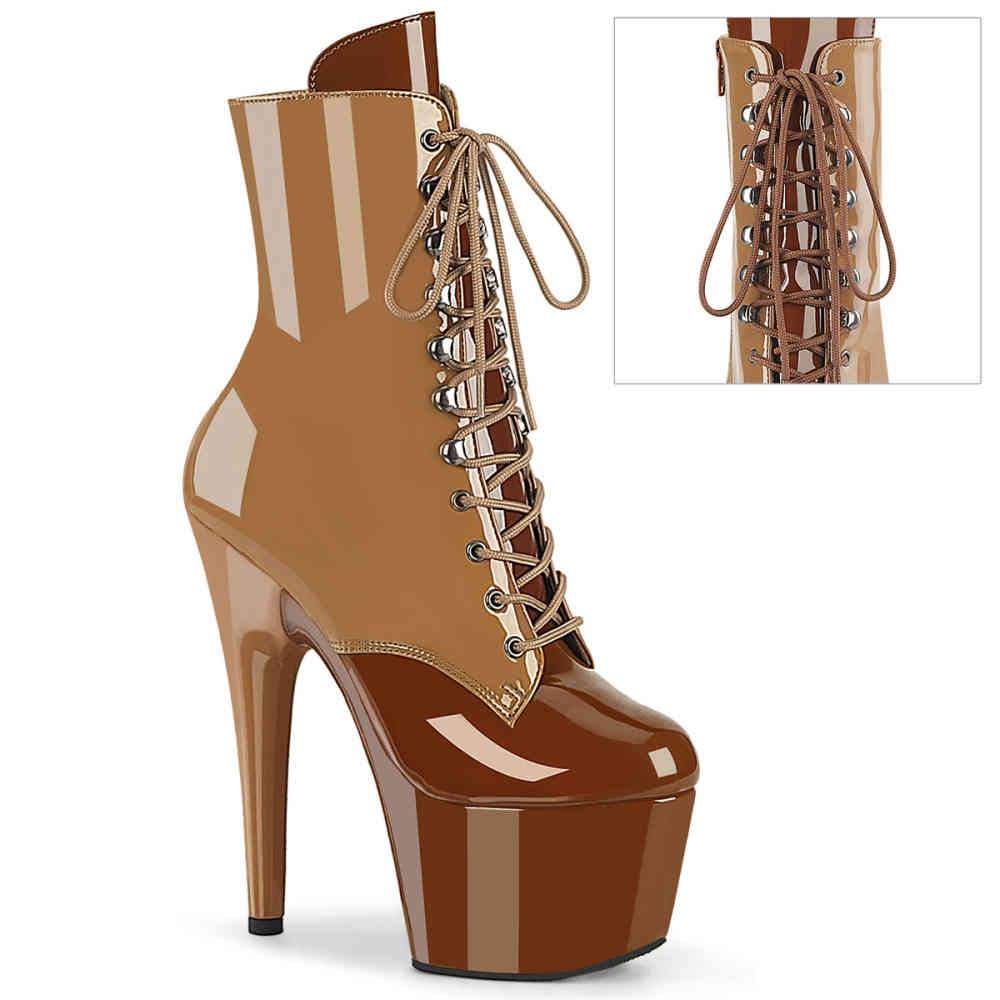 Pleaser - ADORE1020DC Bottes de plateforme, Pole dance chaussures - Marron Product image